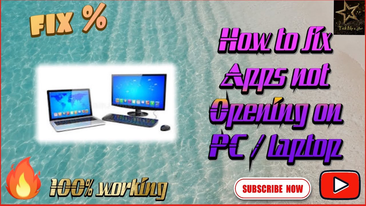How to fix apps not opening on PC / laptop? YouTube