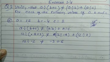 Class 7 - Exercise 1.4 - Q 2 | Verify that