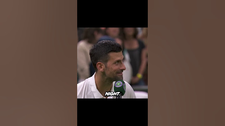 Djokovic Rune: Goodnight 😂