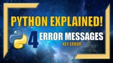 How to Resolve KEY ERRORS in Python!