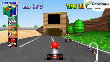 Mario Kart 64 - Gameplay Nintendo 64 1080p (Project 64)