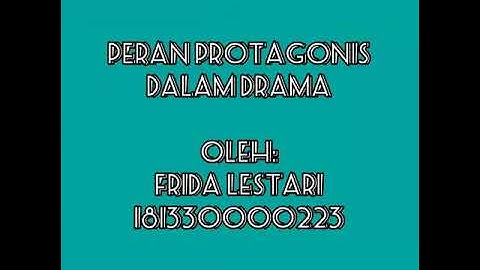 Peran Protagonis