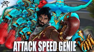 ATTACK SPEED ALADDIN IS BASICALLY A 2V1 WITH HIS GENIE..   - SMITE 2 Duel Gameplay