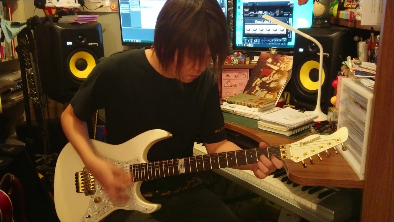 Fate Extra Last Encore Op Full 西川貴教 Bright Burning Shout Guitar Cover Youtube