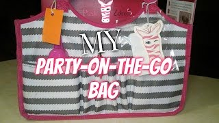 Pink Zebra | Party on the go bag!!