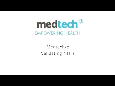 Medtech32 - Validating NHI's Webinar