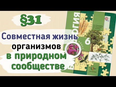 Краткий пересказ §31 Совместная жизнь организмов в природном сообществе. Биология 6 класс Пономарева