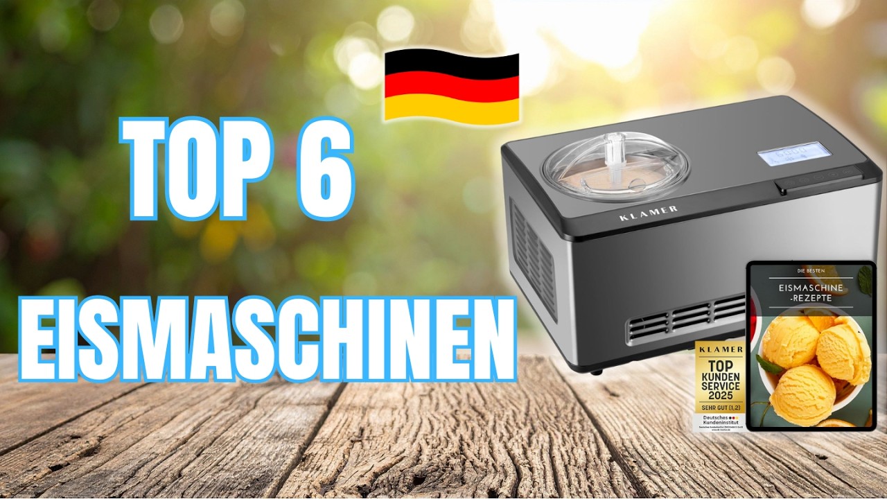 Die 6 BESTEN Eismaschinen 2026 – Welche macht das cremigste Eis?