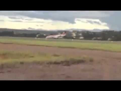 Vídeo mostra pouso de avião da Avianca de barriga em Brasília