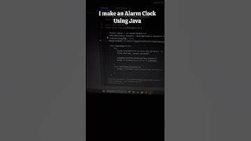 I created an Alarm Clock Using Java #new #coding #python #java
