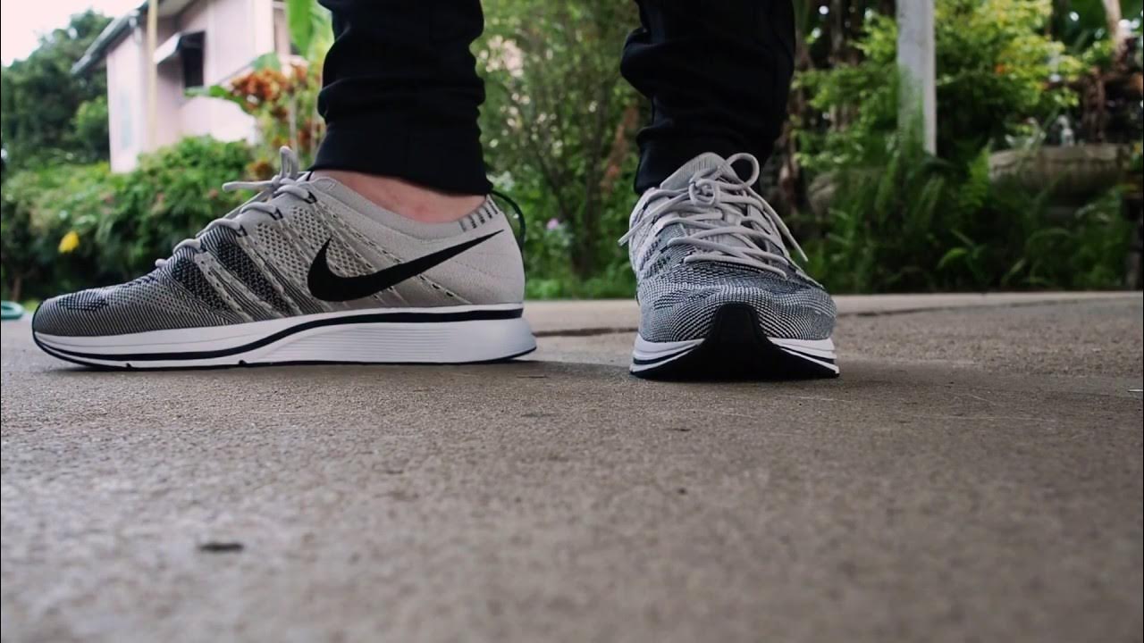 voorzetsel solidariteit textuur Nike Flyknit Trainer Pale Grey - YouTube