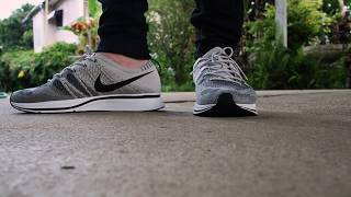 nike flyknit trainer pale grey