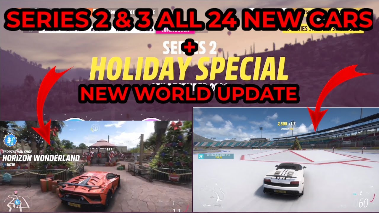 Forza Horizon 5 - Series 2 & 3 Festival Playlist's 24 New Cars + Gameplay + The Ice Rink & More