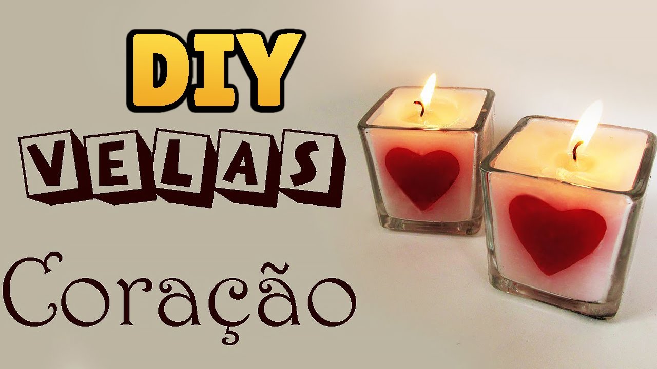 Velas Románticas en forma de corazón.  Dia dos namorados ideias,  Lembrancinhas