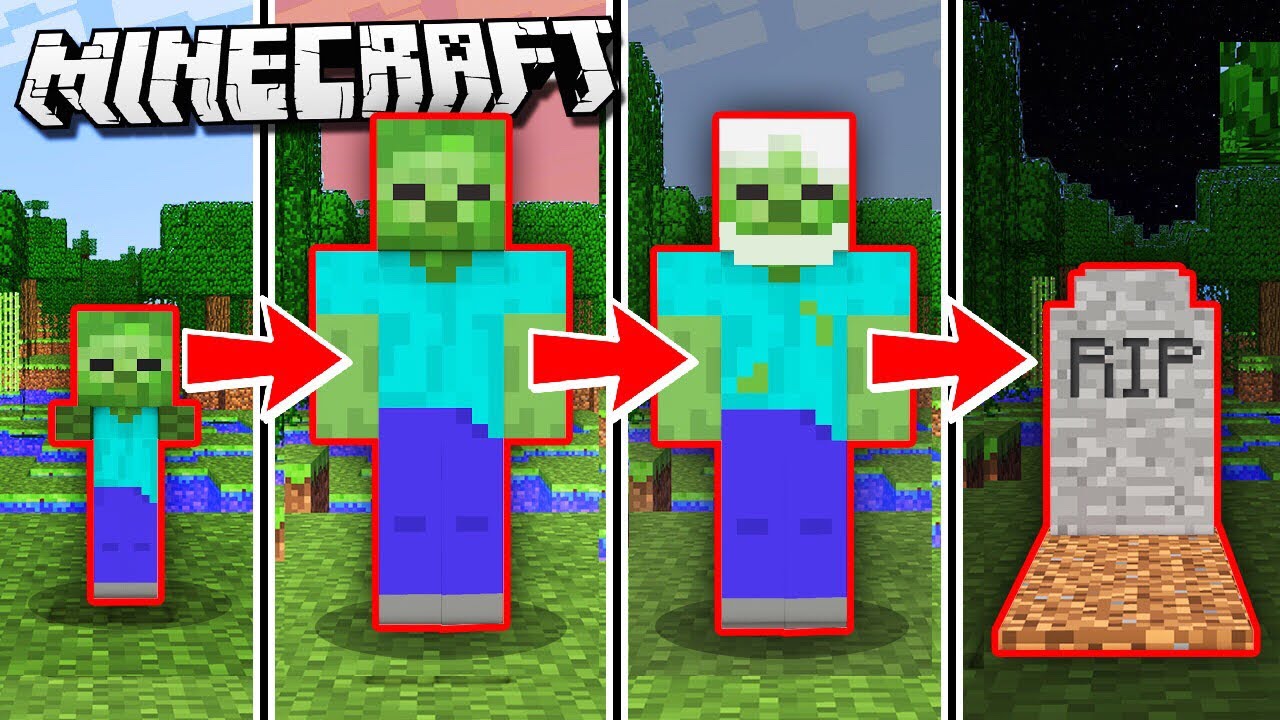 IF MOBS Could GROW OLD in Minecraft! (Realistic Mobs 