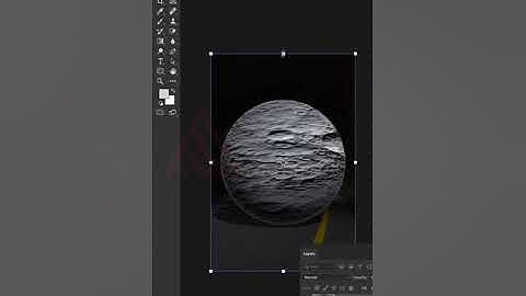 How to make 3d moon in Photoshop | Tecnsol #shorts  #photoshop