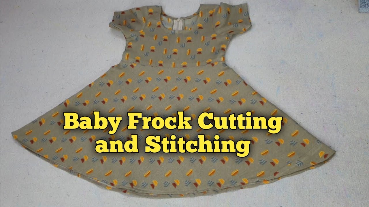 Party Wear Baby Frock Cutting And Stitching With Head Band For Five Years  Old - YouTube