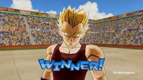 Vegeta GT transforms into a SSJ and then a SSJ2 VS Goku - DBZ Budokai 3 mod- GokuGame