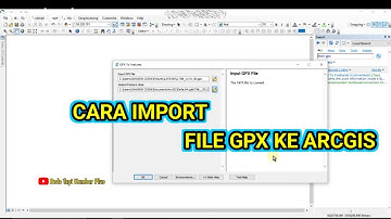 Cara import file gpx ke Arcgis