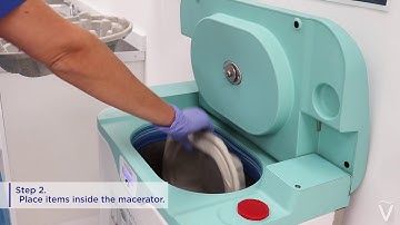 How to use a hospital macerator: Vernacare Compact+