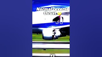 Normal reverse thrust vs Target reverse thrust🥶