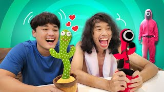 👶น้องชาร์ปรีวิว🌵บองผู้คุม Squid Game🔺️🟡🔲 เต้นได้ หมุนตัวได้ น้องชาร์ปดีใจใหญ่เลย😍