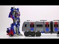 Tobot Train vs Optimus Prime Stop Motion Mainan Robot Car Toys