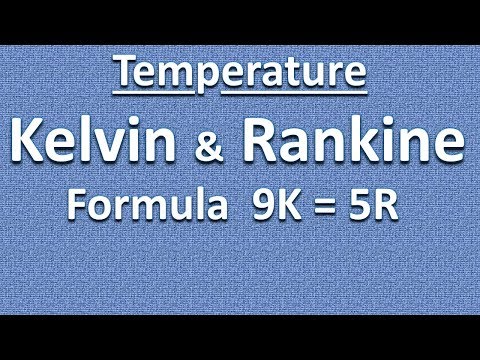 Temperature Conversion: Kelvin - Rankine - Absolute Zero