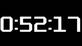 60 minute/1 hour Metroid Prime font Countdown timer