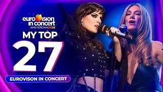 🇳🇱 Eurovision In Concert 2026 My Top 27 (Amsterdam Pre Party)