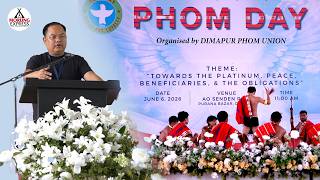 Phom Day: 74 years of peace
The Phom Day celebration commemorating 74 years of peace, organised by Dimapur Phom Union was held at Ao Senden Riju, Purana Bazar, under the theme “Towards the Platinum, Peace, Beneficiaries, & the Obligations.” Phom Day: 74 years of peace