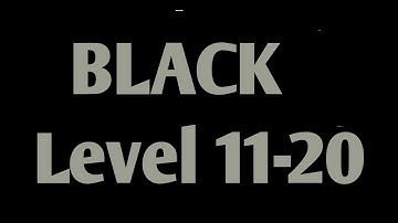 BLACK Level 11-20 Androidios Gameplay Walkthrough By Bart Bonte