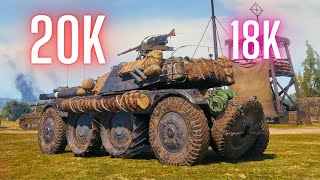 World of Tanks Panhard EBR 105 - 20K Assist Damage & Panhard EBR 105 - 18K