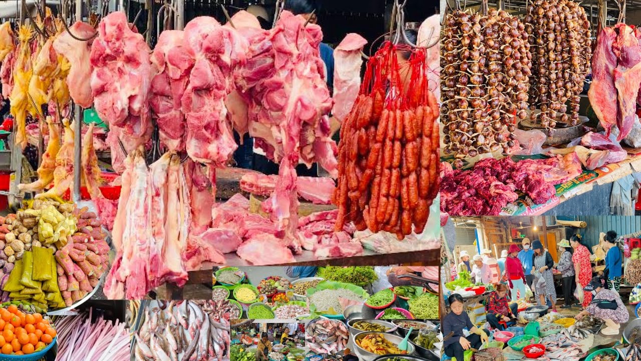 Market Compilation Amazing Cambodian Morning Market Compilation- Fresh Market Food 2025 ...