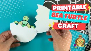 Baby Sea Turtle Printable Craft for Kids Update