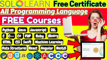 All Programming Language Courses with Certificate | FREE SoloLearn Online Courses with Certificate