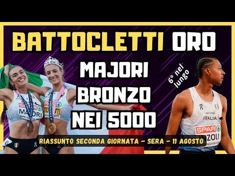 Video NADIA BATTOCLETTI di nuovo ORO nei 5000 agli europei + MICOL MAJORI bronzo (riassunto day 2 sera)