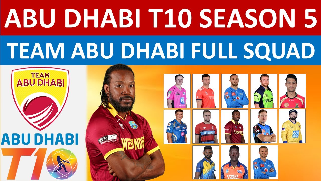 Abu Dhabi T10 League 2021 Team Abu Dhabi Full Squad For Season 5 Sign