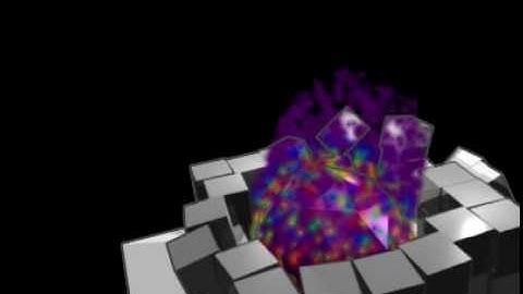 Blender particle and game engine physics fun
