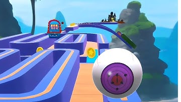 Sky Rolling Ball 3D Gameplay Speedrun Max All Levels 124