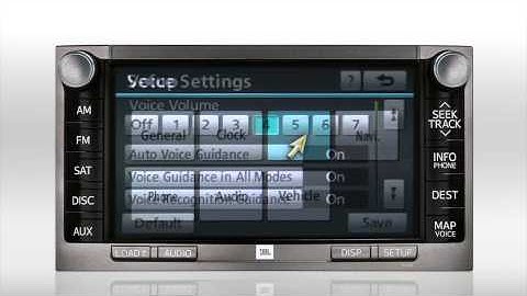 Navigation (adjust the voice guidance volume) Venza Toyota of Slidell