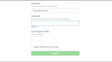 Creating an employee account