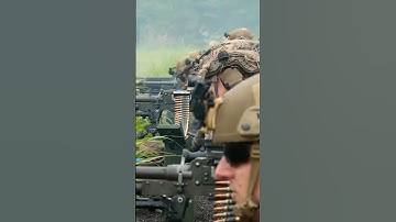 U.S. Marines fire M240B machine guns during a live-fire!