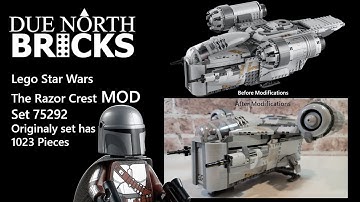 Lego Star Wars The Razor Crest custom MOD (How To Improve Your Set) - 75292