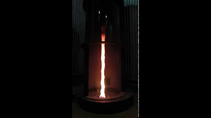 Fire whirl created in a laboratory