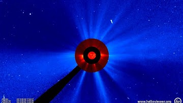 AIA 304, LASCO C2/C3 (2013-09-28 15:31:31 - 2013-09-28 18:16:31 UTC)