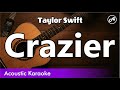 Taylor Swift - Crazier (karaoke acoustic)