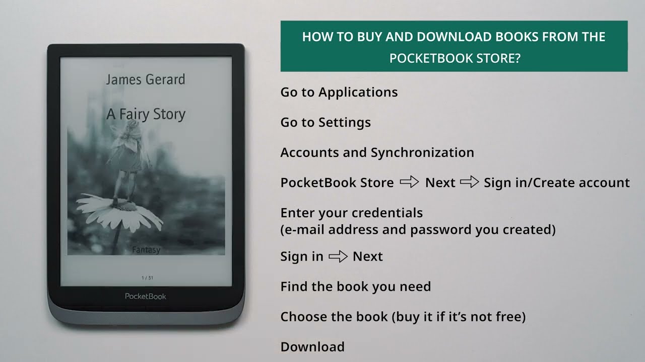 How to buy and download books from the PocketBook store? YouTube