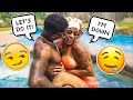 ASKING MY WIFE TO DO “IT” IN THE SWIMMING POOL PRANK **GETS SPICY**