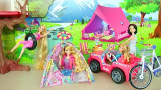 Entomologist Barbie Doll, Vehicle with Bike / New Tent Fahrrad Entomologiste Bicicleta Sepeda سيارة